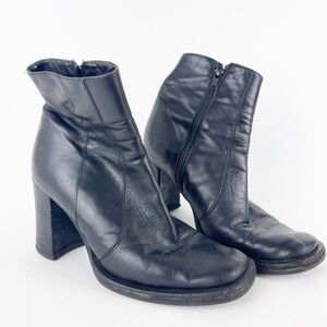Silvia Catucci Black Leather Boot Size 38